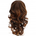 Extensie de par coada ondulata cu cleste 35 cm Cod  SS35-230s Saten Mediu Ombre, 1 Dinte lipsa